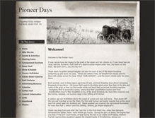 Tablet Screenshot of pioneer-days.org